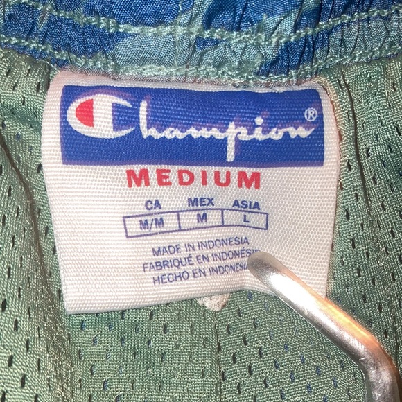 🦓🏀 Green x Blue Zebra Baller Basketball Shorts by Champion Size Medium 💎🪄 - Picture 7 of 9